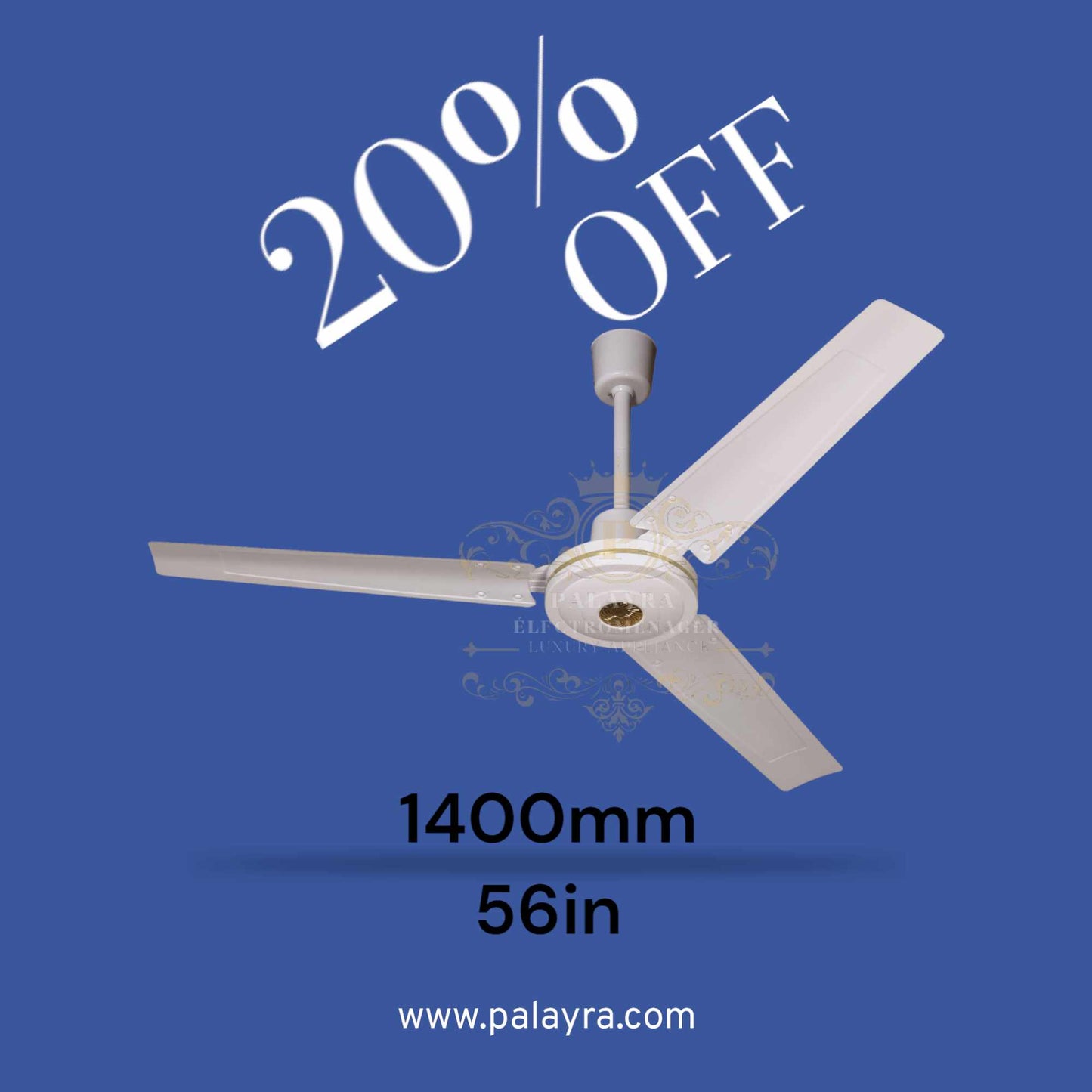 Ventilateur de plafond Zass+ Turbo 56in