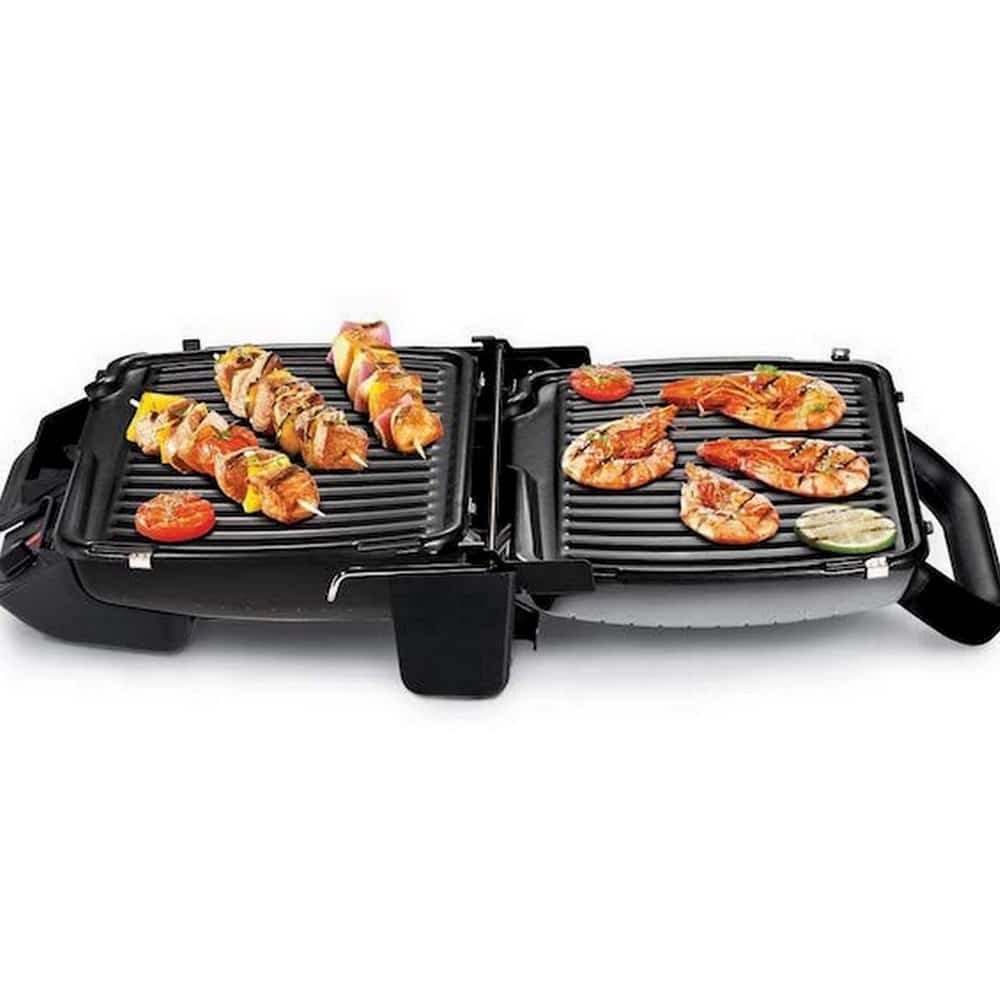 Tefal Ultra Compact Grill électrique, Position barbecue, 2000 W, Thermostat réglable, Polyvalent GR305012