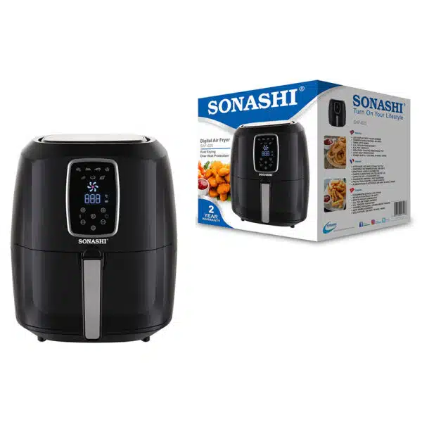Friteuse à air numérique SONASHI 6,2 L 1800 W SAF-620 Noir