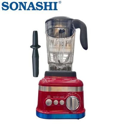 Sonashi Blender Mixeur Incassable 1200 W 2 L Ice Crush - SB-207 Rouge
