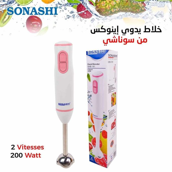 Sonashi Bras Mixeur En Acier Inoxydable 200 W