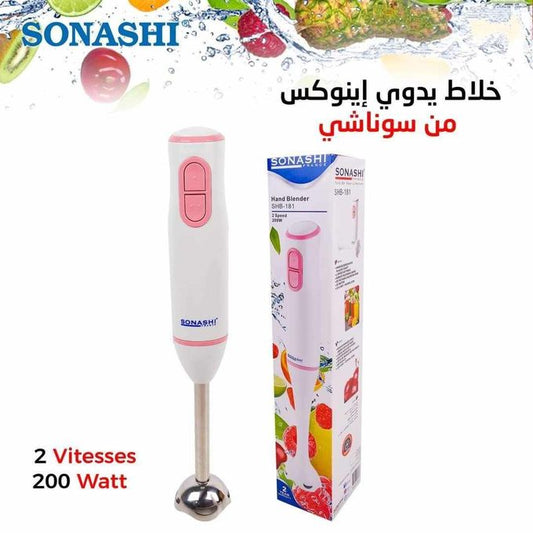 Sonashi Bras Mixeur En Acier Inoxydable 200 W