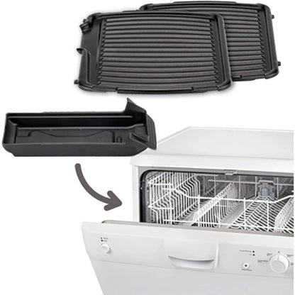 Tefal Ultra Compact Grill électrique, Position barbecue, 2000 W, Thermostat réglable, Polyvalent GR305012