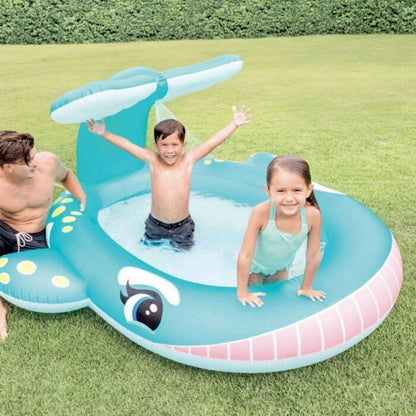 Intex 57440NP Piscine fontaine Baleine 201x196x91cm