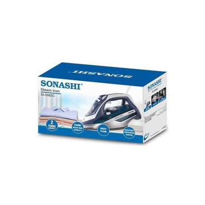 Sonashi Fer à repasser à sec & à vapeur 2200W -450ml-5082C-Blanc/Vert/bleu