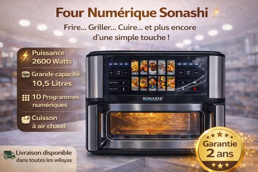 قلاية هوائية رقمية SONASHI SAF-115 10.5l 2600w