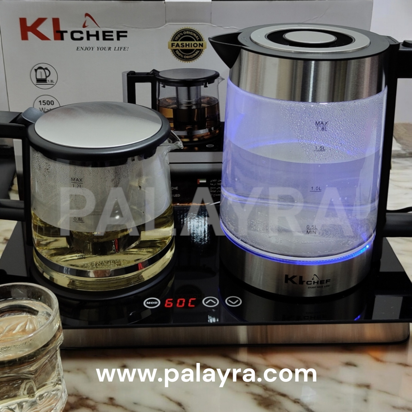 Kitchef Machine À Thé Avec Bouilloire 1.8L puissance 1500 watt