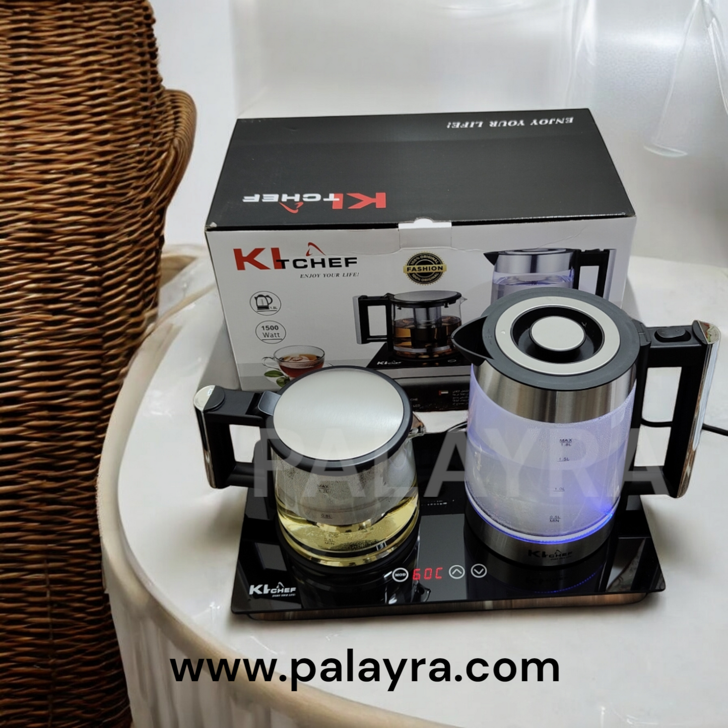 Kitchef Machine À Thé Avec Bouilloire 1.8L puissance 1500 watt