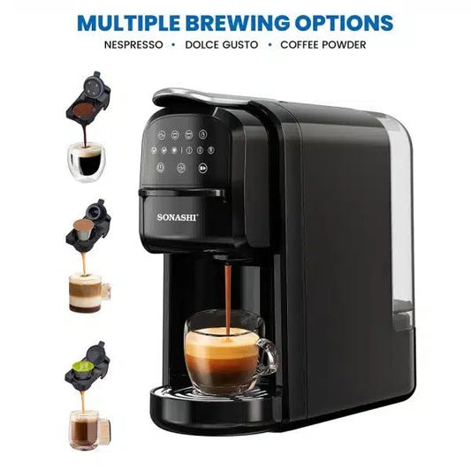 Sonashi 3-in-1 Multi Capsule Coffee Machine – Touch Function SCM-4985