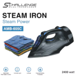 SCHALLENGE Fer à Vapeur Professionnel 2400W | Protection Surchauffe, Thermostat Réglable | AMB-605C