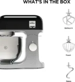 Robot Petrin Pâtissier Kenwood kMix (KMX750BK) – Puissance et Sobriété en Noir – Image 9
