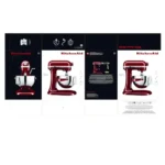 Robot Pétrin Pâtissier KitchenAid Bowl-Lift (5KSM55SXXEER) – Puissance et Robustesse "Empire Red" – Image 8