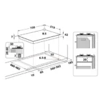 Whirlpool plaque gaz 5 feux 75cm GMWL 728/IXL – Image 7