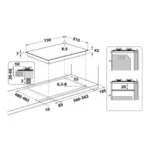 Whirlpool plaque gaz 5 feux 75cm GMWL 728/IXL – Image 13