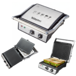 Presse Panini et Grill Électrique Sonashi GT-887 - 2000W - Ouverture 180° – Image 6