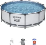 Piscine Hors-Sol Bestway Steel Pro – 9150 Litres (366 x 366 x 100 cm) – Image 3