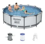 Piscine Hors-Sol Bestway Steel Pro – 9150 Litres (366 x 366 x 100 cm) – Image 9
