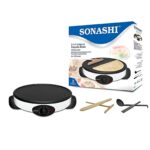 Crêpière et Machine à Pancakes Sonashi (SCRM-885) 2-en-1