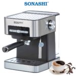 Cafetière Expresso Sonashi (SCM-4968) – 15 Bars / 1.6L / 850W