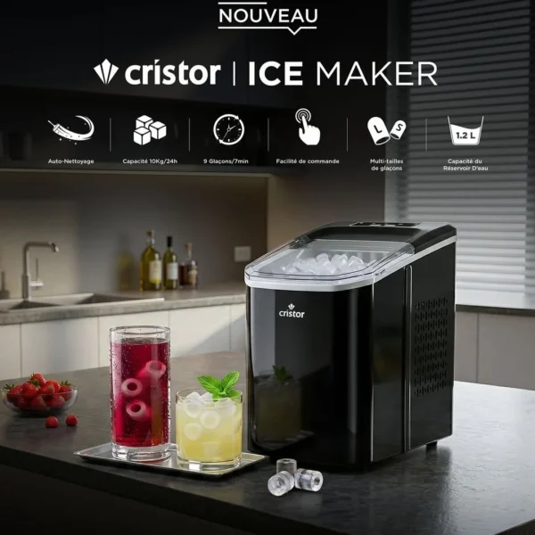 Machine à Glaçons Cristor (KIM120B) – 10 kg / 112W