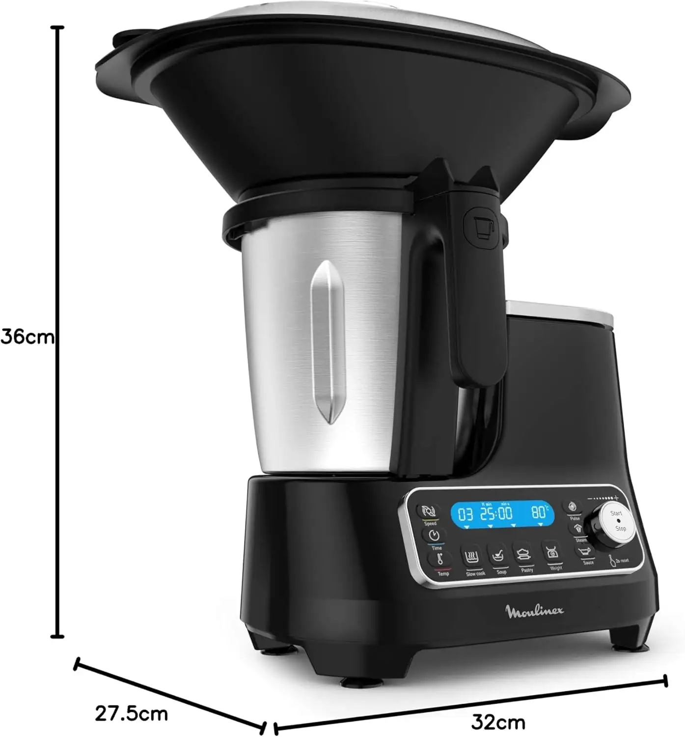 Moulinex ClickChef Robot Multifonction 3.6 L HF45PRBL Robot Multifonction Moulinex ClickChef (3,6 L) – HF45PRBL – Le Chef à Domicile – Image 1