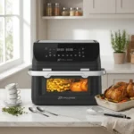 Friteuse sans huile Air Fryer 10L Double Cuve 2400W AMB-34 (Fenêtre LED) | Palayra