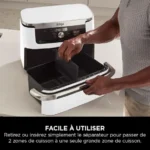 Friteuse sans Huile Air Fryer Ninja Foodi FlexDrawer 10.4L AF500EUWH Blanc | Palayra – Image 5