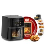 Air Fryer Robuste 8L 2000W - Friteuse Sans Huile Tactile avec Fenêtre AF8 | Palayra