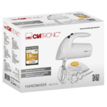 Batteur Électrique Clatronic HM 3014 Blanc 250W - Batteur de Cuisine avec Fouets & Crochets Inox | Palayra – Image 2