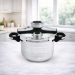 Cocotte-Minute Inox 18/10 Swiss W Kitchen 4L - Autocuiseur 22cm avec Minuteur & Thermomètre SK-DSC | Palayra