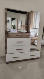 Chambre à Coucher  "Aviva" Complète Moderne (Lit, Armoire & Coiffeuse) | Palayra – Image 2