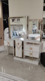 Chambre à Coucher "Diamant" Complète  (Design Luxueux, Lit & Armoire Miroir) | Palayra – Image 4