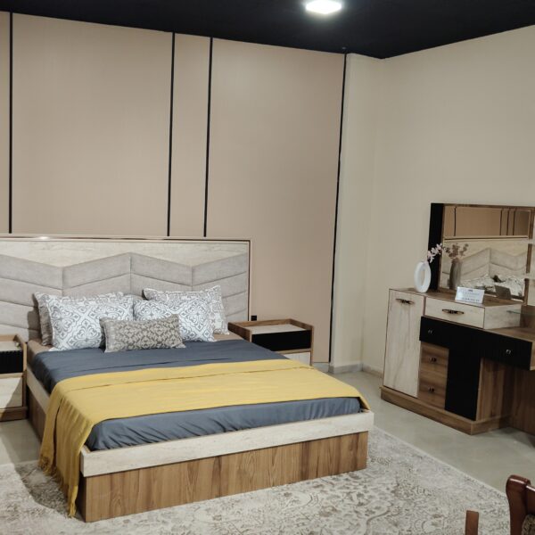 Chambre à Coucher Complète "Flamme" (Design Chaleureux, Lit & Dressing) | Palayra