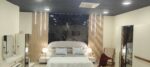 Chambre à Coucher Adulte de Luxe Hêtre - Tissu Bouclé & Miroir Fumé | Palayra