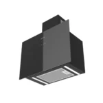 Hotte Aspirante Décorative Inclinée 60 cm Verre Noir Extra (EX-H60DTG450BTBG) | Palayra – Image 2